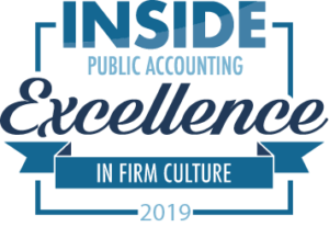 Inside Public Accounting Award- 2019 excellence in firm culture