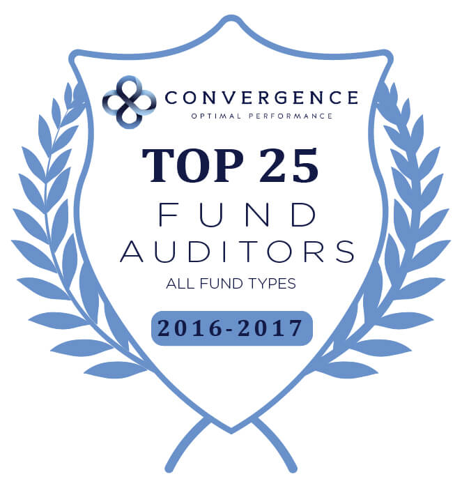 Convergence Optimal Performance recognized us as a Top 25 Fund Auditor for the 2016-2017 data collection period.