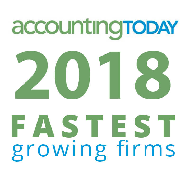 Award - 2018 Accounting Today Fastest Growing Firm